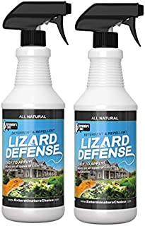 Exterminators Choice Lizard Defense Spray 2 Pack | 32 Ounce 2 Pack | Non-Toxic Lizard Repellent | Quick and Easy Pest Control to Keep Lizards Away