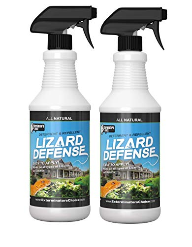 Exterminators Choice Lizard Defense Spray 2 Pack | 32 Ounce 2 Pack | Non-Toxic Lizard Repellent | Quick and Easy Pest Control to Keep Lizards Away