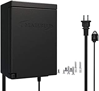 Malibu Low Voltage Transformer 120 Watt for Outdoor Landscape Lighting with Photocell Sensor Timer and Weather Shield for Spotlight Floodlight Garden Pathway Light 120V AC to 12V AC