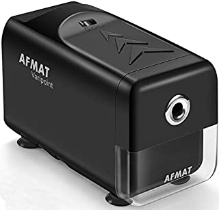 Electric Pencil Sharpener Heavy Duty, AFMAT Pencil Sharpener for Classroom, Auto Stop, Super Sharp & Fast, Commercial Pencil Sharpener for 6-8mm No.2/Colored Pencils/Office/Home, Upgraded Packaging