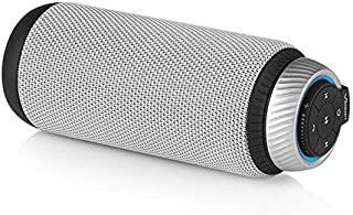 Waterproof Bluetooth Speaker Portable,IPX7 Outdoor Speaker with HD Sound,Enhance Bass,Shockproof(Silver)