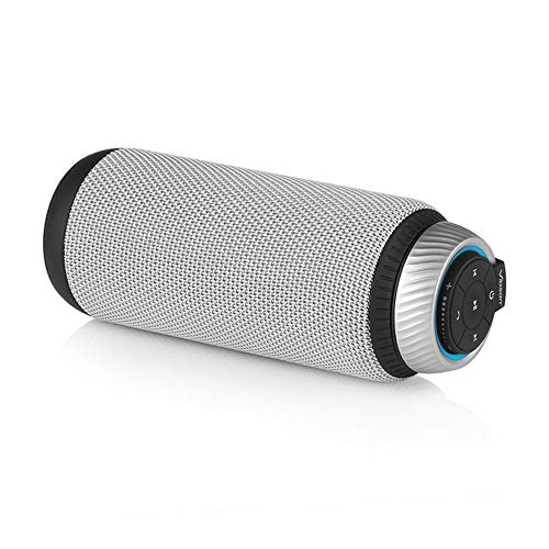 Waterproof Bluetooth Speaker Portable,IPX7 Outdoor Speaker with HD Sound,Enhance Bass,Shockproof(Silver)