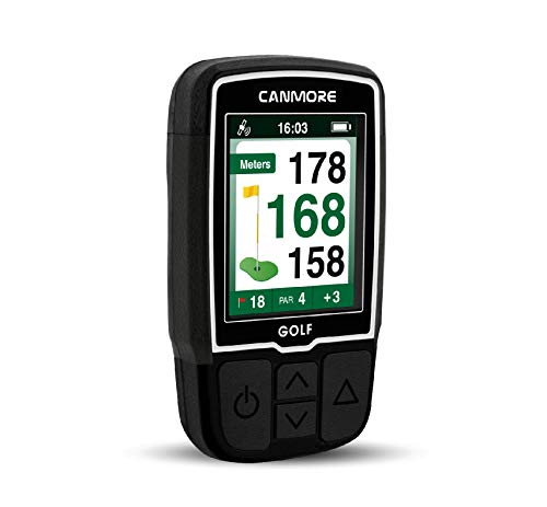 CANMORE Handheld Golf GPS HG200 - Water Resistant Full-Color 2-Inch Display with 38,000+ Essential Golf Course Data and Score Sheet - Free Courses Worldwide and Growing - 1-Year Warranty (Black)