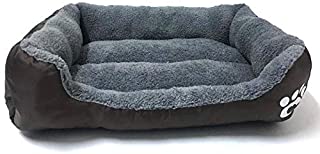 Ultra Soft Sofa Dog Bed with Anti-Slip Bottom Pet Beds Kennel for Large/Medium Dogs Cats -Brown_S: 4238cm