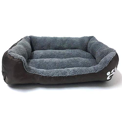 Ultra Soft Sofa Dog Bed with Anti-Slip Bottom Pet Beds Kennel for Large/Medium Dogs Cats -Brown_S: 4238cm