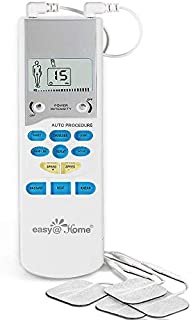 Easy@Home TENS Unit Muscle Stimulator - Electronic Pulse Massager, 510K Cleared, FSA Eligible OTC Home Use handheld Pain Relief therapy Device - Pain Management Machine - EHE009