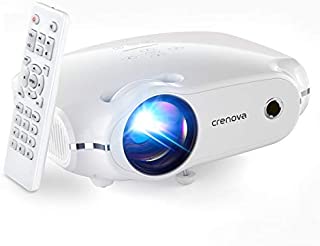 Crenova Mini Projector,1080P Supported Outdoor Movie Projector, 4500 Lux Portable Phone Projector for Home Theater with Max 200