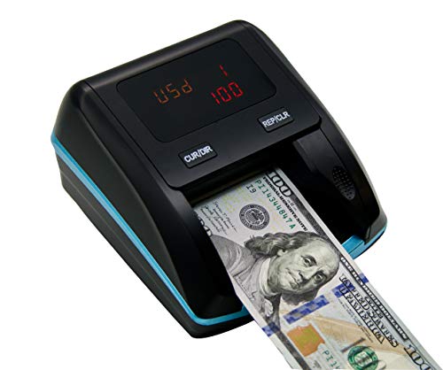 iTech-100 SE 4-Way Counterfeit Bill Detector, Automatic Counterfeit Money Detector Machine with UV, MG, IR.