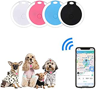 4 Pack Smart Key Finder Locator, GPS Tracking Device for Kids Pets Keychain Wallet Luggage Anti-Lost Tag Alarm Reminder Selfie Shutter APP Control Compatible iOS Android