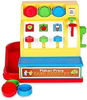 Basic Fun Fisher-Price Classic Toys - Retro Cash Register - Great Pre-School Gift for Girls and Boys, 1 ea (2073)