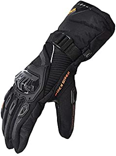 kemimoto Winter Motorcycle Gloves, Rainproof Riding Gloves with Touchscreen, Motorcycle Winter Gloves for Men, Warm Motorcycle Gloves for Riding, ATV, UTV, Snowmobile - Black, X-Large