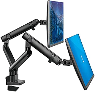 Dual Monitor Stand, Dual Monitor Arm, Dual Monitor Mount VESA Mount, up to 32 inch Monitor Desk Montaje, Monitor Arms & Monitor Stands for 2 Monitors