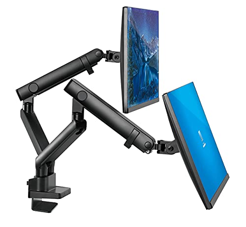 Dual Monitor Stand, Dual Monitor Arm, Dual Monitor Mount VESA Mount, up to 32 inch Monitor Desk Montaje, Monitor Arms & Monitor Stands for 2 Monitors