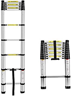 Telescoping Ladder 10.5 ft, Aluminum Extension Ladders for Home Use Roof RV Outdoor Activities/US Shipping 3-5 Days