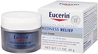 Eucerin Redness Relief Night Creme - Gently Hydrates To Reduce Redness-Prone Skin At Night - 1.7 oz Jar