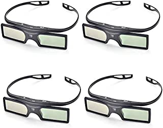 PERGEAR 4xG15-DLP 144Hz 3D DLP-Link Active Glasses for Optoma/BenQ/Acer/LG Projector