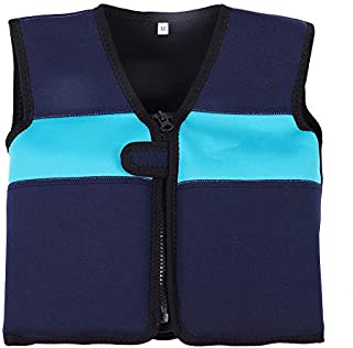 VGEBY Children Swimming Floats Swim Jacket Vest Floating Suit Supplies for Kids 1-6 Years Old(M-Blue)