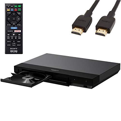 Sony UBPX700 Streaming 4K Ultra HD Hi-Res Audio Wi-Fi Built-in Blu-Ray Player, Dolby Vision Black, Family Christmas Holiday Bundle, 2 HDMI Ports, BRAVIA Theater Sync, with BROAGE (6FT HDMI Cable)