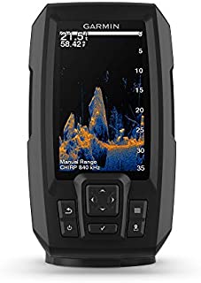 Garmin Striker Vivid 4cv, Easy-to-Use 4-inch Color Fishfinder and Sonar Transducer, Vivid Scanning Sonar Color Palettes (010-02550-00)