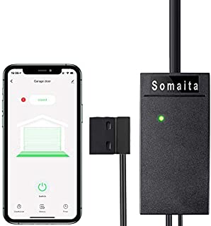 SOMAITA Wi-Fi Smart Garage Door Opener Remote, APP Remotely Control, Compatible with Alexa, Google Assistant, No Hub Needed with Smartphone Control