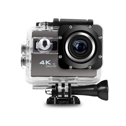 Underwater Action Camera 4K WiFi Waterproof Sports Diving Cam DV Camcorder 16MP 170 Degree Wide-Angle Len with Sensor 2 Rechargeable Batteries/Floating Hand Grip and Accessories Kit
