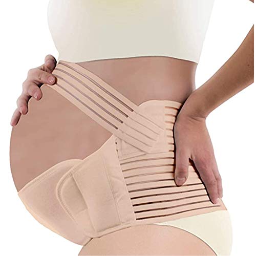 Maternity Support Belt - Pregnancy Support - Waist/Back/Abdomen Band, Belly BraceSkin Colour (XXL)