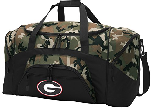 Large Georgia Bulldogs Duffel Bag CAMO University of Georgia Suitcase Duffle Luggage Gift Idea for Men Man Him!