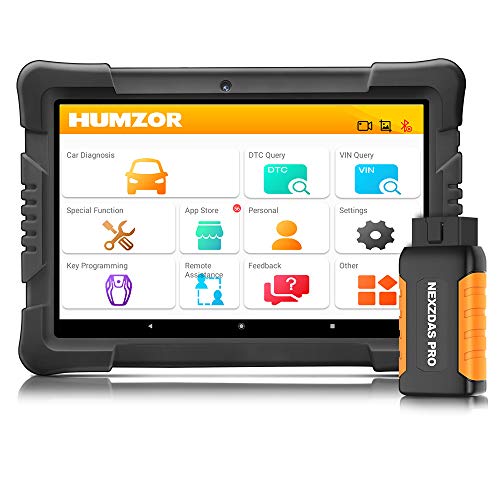 HUMZOR NexzDAS PRO Bluetooth 9.6inch Tablet Full System OBD2 Scanner Auto Diagnostic Tool Car Code Reader with Oil Reset/ABS/EPB/IMMO.