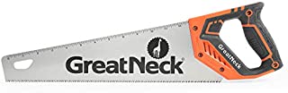GreatNeck 74001 15 Inch Aggressive Tooth Handsaw for Rough Cuts, Wood saw, Branch Cutter, PVC Cutter, and More, Anti-Slip Ergonomic Composite Handle
