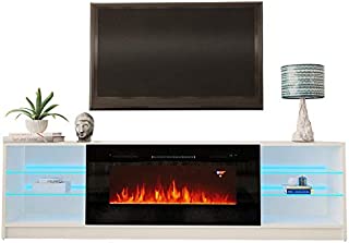 MEBLE FURNITURE & RUGS Boston 01 Electric Fireplace Modern 79