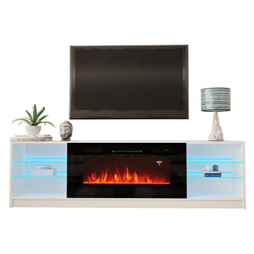 MEBLE FURNITURE & RUGS Boston 01 Electric Fireplace Modern 79