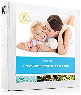 Linenspa Mattress Protector-Waterproof-Hypoallergenic-Vinyl Free, Twin, Smooth Top