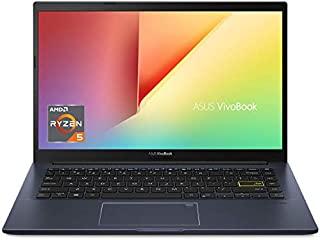 ASUS VivoBook 14 Thin and Light Laptop, 14 FHD IPS Display, Ryzen 5 3500U, 8GB DDR4 RAM, 256GB PCIe SSD, Webcam, Backlit Keyboard, Fingerprint Reader, WiFi Bluetooth, Windows 10 Home