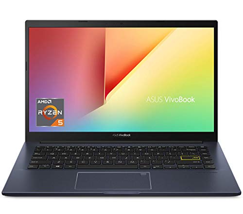 ASUS VivoBook 14 Thin and Light Laptop, 14 FHD IPS Display, Ryzen 5 3500U, 8GB DDR4 RAM, 256GB PCIe SSD, Webcam, Backlit Keyboard, Fingerprint Reader, WiFi Bluetooth, Windows 10 Home