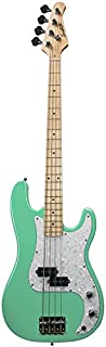 Sawtooth EP Series Electric Bass Guitar, Surf Green w/Pearl Pickguard