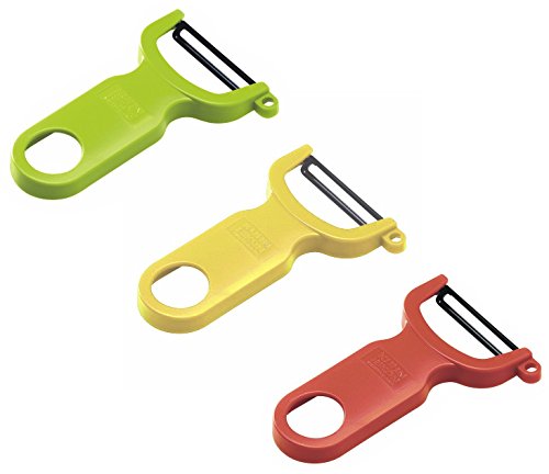 Kuhn Rikon Original Swiss Peeler 3-Pack Red/Green/Yellow