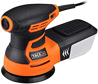 TACKLIFE 5-Inch Random Orbit Sander 3.0A with 12Pcs Sandpapers, 6 Variable Speed 6000-13000RPM Electric Sander, High Performance Dust Collection System, Sander for Woodworking - PRS01A