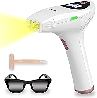 AOHEKANG IPL Hair Removal device with FDA Certification of US, SAFEST Laser Hair Removal, Facial Hair Removal for Women with 999900 Flashes, at Home PERMANENT Hair Removal for Face lip Armpit Bikini