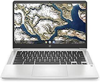 HP Chromebook 14-inch HD Laptop, Intel Celeron N4000, 4 GB RAM, 32 GB eMMC, Chrome (14a-na0010nr, Mineral Silver)