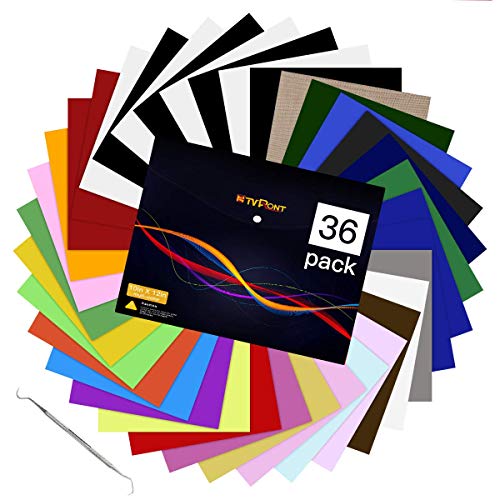 HTV Heat Transfer Vinyl Bundle: 36 Pack 12