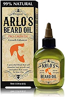 Arlo's 99% Natural Original Beard Oil, Pro-growth Growth Enhancer, 2.5 Fluid Ounce