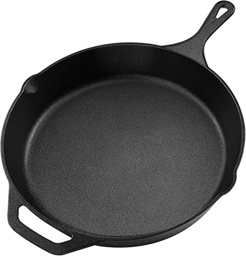 Pre-Seasoned Cast Iron Skillet - Utopia Kitchen (12.5 Inch)