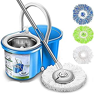 Simpli-Magic Spin Mop 4 Heads Included, Basic, Blue