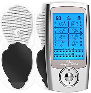 Mini Electronic Pulse Stimulator - Easy@Home TENS Unit Muscle Massager - 510K Cleared for OTC Use Handheld Pain Relief Therapy Device  Pain Management on The Shoulder, Joint, Back, Leg&More (EHE029N)