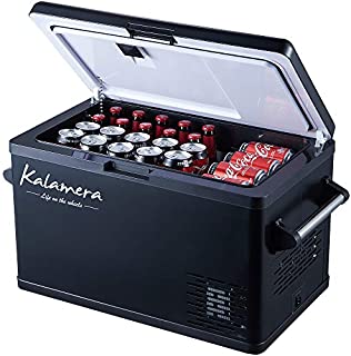 Kalamera 37-Quart Portable Refrigerator - Portable Fridge for Car - 12V Compact Car Fridge - Outdoor Travel Mini Refrigerator for Camping - AC and DC Portable Freezer - Small Portable Mini RV Fridge