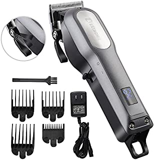 Professional Hair Clippers for Men, BESTBOMG Rechargeable Cordless Hair Cutting Kit, Home Barber Hair Trimmer with Precision Blades Heavy Duty Motor LED Display and 2000mAh Lithium Battery