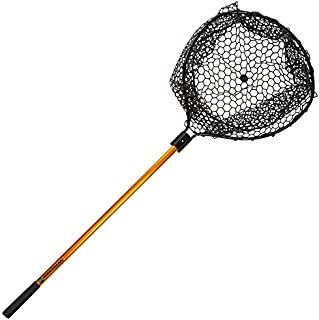 Wakeman Fishing Retractable Rubber Landing Net - 35 Inch Handle