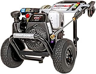 Simpson Cleaning MSH3125 MegaShot Gas Pressure Washer Powered by Honda GC190, 3200 PSI at 2.5 GPM, black