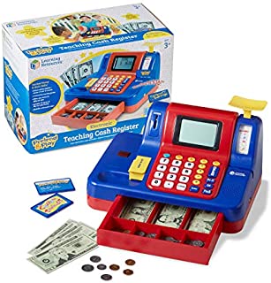 Learning Resources Pretend & Play Teaching Cash Register, Talking Register, Counting Activities, Money Management, 73 Piece Set, Ages 5+