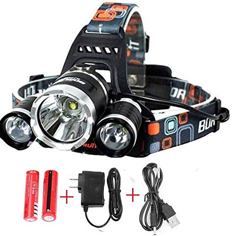Headlamp. USB Rechargeable LED Head Lamp.Gifts for Men Dad Him and Women Ultra Bright CREE 30000 Lumen Head Flashlight HeadLamps 4 Modes Headlamps for Adults Running Camping Fishing Hiking Biking